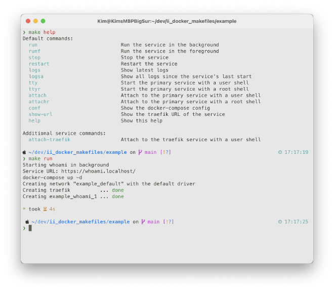 Docker Makefiles Screenshot